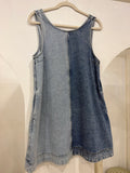 ENA PELLY LIA SPLICED DENIM DRESS