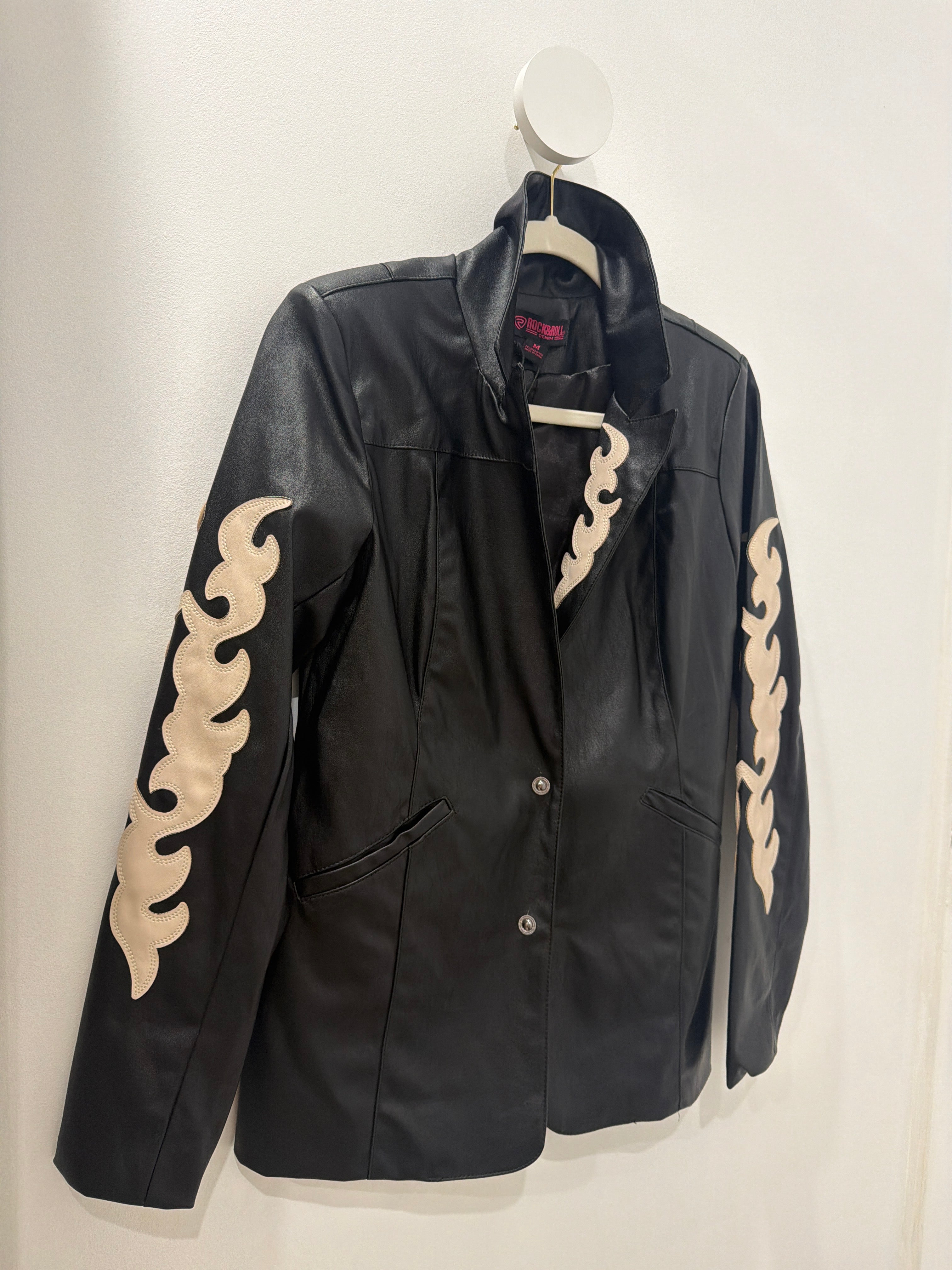 Smoke show leather jacket