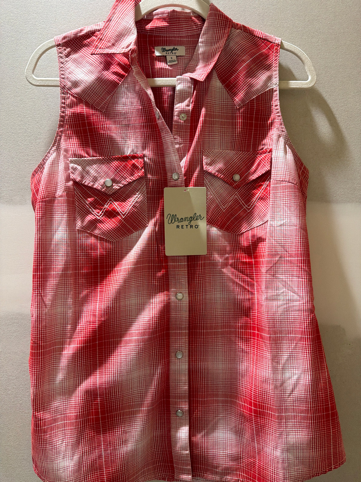 Wrangler Retro check sleeveless