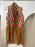 Aztec Fringe Vest