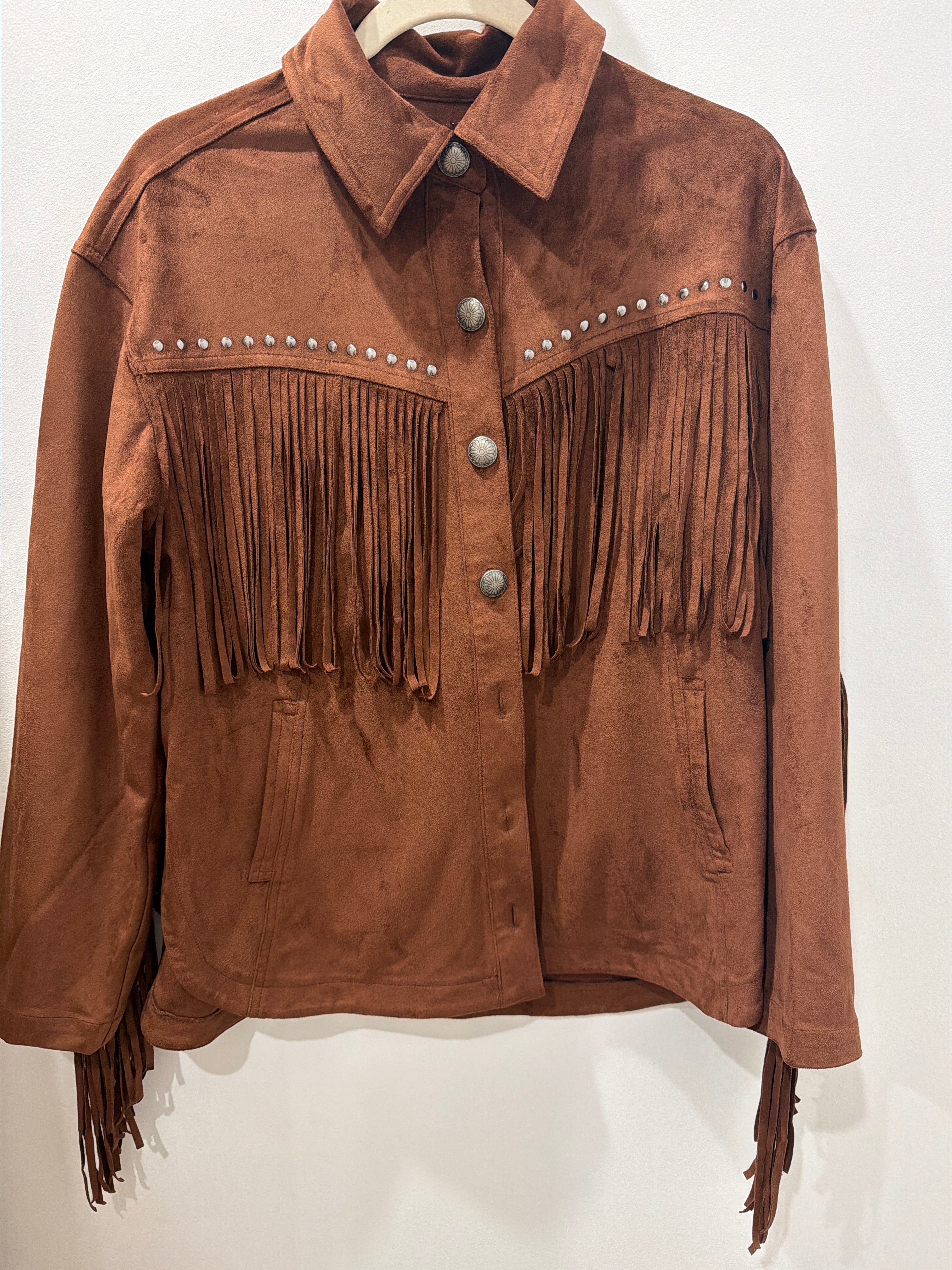 Suede Fringe Desert Jacket