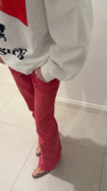 Lainey Wilson Girls Red Jeans