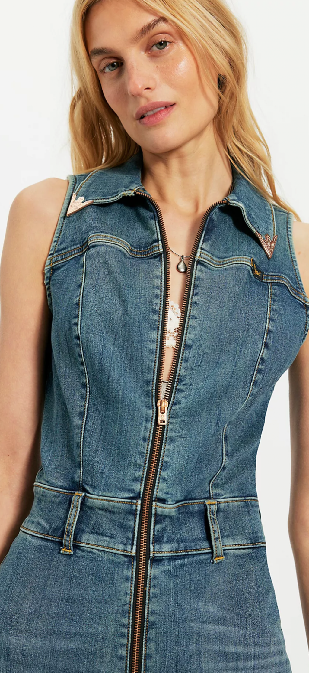 Lainey Wilson X Wrangler Denim Catsuit