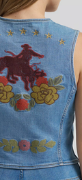 Lainey X Wrangler embroidered vest
